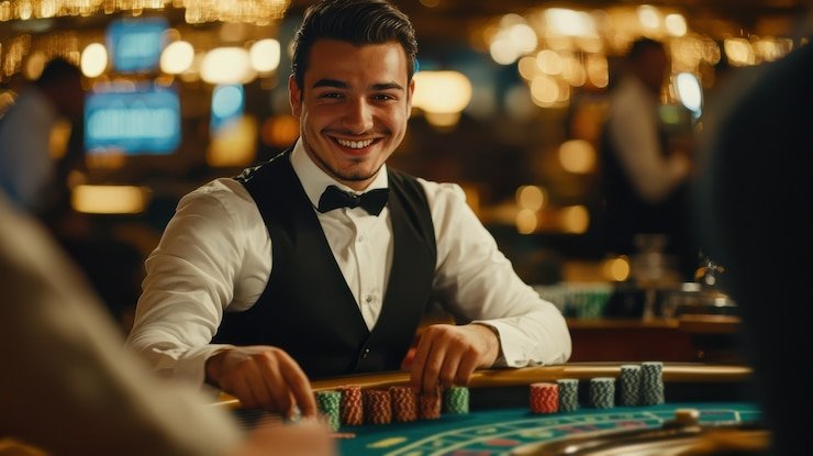 Antarmuka aplikasi mobile medantoto menampilkan pilihan permainan sportsbook, kasino langsung, dan slot dengan navigasi bawah yang intuitif